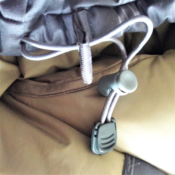 dup Stussy Ultra Puffer Jacket Grey Snow Board Ski Down Feather YKK Zipper M D - Picture 7 of 8